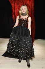 ELLE FANNING at Alexander Mcqueen SS24 Show at Paris Fashion Week 09/30/2023