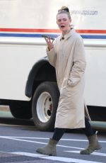 ELLE FANNING Out After a Pilates Class in New York 10/23/2023