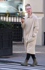 ELLE FANNING Out After a Pilates Class in New York 10/23/2023