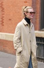 ELLE FANNING Out and About in New York 10/23/2023