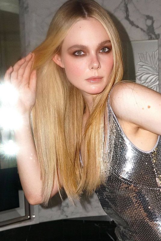 ELLE FANNING - Rabanne x H&M Event Photoshoot, October 2023