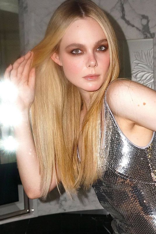 ELLE FANNING – Rabanne x H&M Event Photoshoot, October 2023