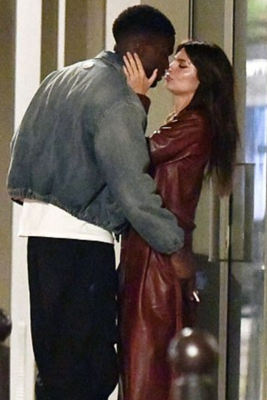 EMILY RATAJKOWSKI and Stephane Bak Out Kissing in Paris 10/25/2023