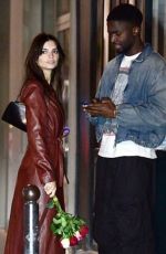 EMILY RATAJKOWSKI and Stephane Bak Out Kissing in Paris 10/25/2023