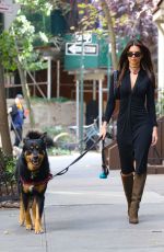 EMILY RATAJKOWSKI Out for Morning Stroll with Her Dog in New York 10/17/2023