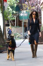 EMILY RATAJKOWSKI Out for Morning Stroll with Her Dog in New York 10/17/2023