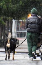 EMILY RATAJKOWSKI Out with Her Baby and Dog on a Rainy Day in New York 10/14/2023