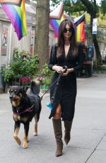 EMILY RATAJKOWSKI Out with Her Dog in New York 10/17/2023