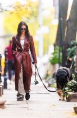 EMILY RATAJKOWSKI Out with Her Dog in New York 10/22/2023
