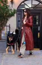 EMILY RATAJKOWSKI Out with Her Dog in New York 10/22/2023