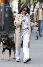 EMILY RATAJKOWSKI Walks Her Dog Colombo in New York 10/18/2023