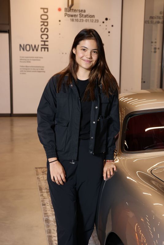 EMMA RADUCANU at Porsche NOW Launch Event at Battersea Power Station in London 10/19/2023