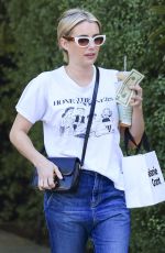 EMMA ROBERTS Out Shopping on Melrose Place in Los Angeles 10/14/2023