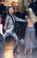 EMMA SLATER Warming up Before Dance With The Stars Show in Los Angeles 10/10/2023