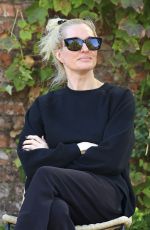 ERIKA JAYNE Waiting for Her Car at Valet on Melrose Place 10/12/2023