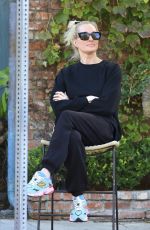 ERIKA JAYNE Waiting for Her Car at Valet on Melrose Place 10/12/2023