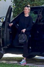 ERIKA JAYNE Waiting for Her Car at Valet on Melrose Place 10/12/2023