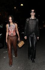 FKA TWIGS and Jordan Hemingway Night Out in Paris 10/02/2023