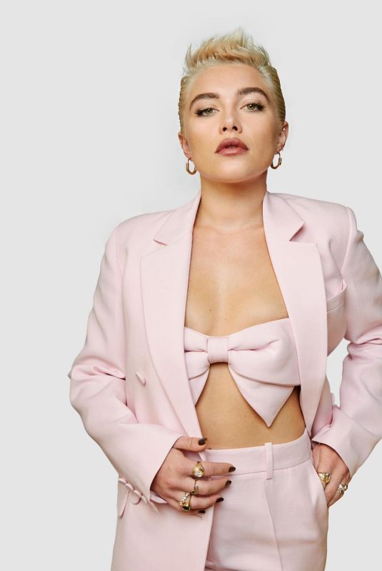 FLORENCE PUGH at a Photoshoot 10/17/2023