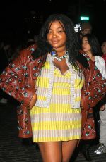 GABRIELLA KAREFA-JOHNSON Arrives at Gigi Hadid