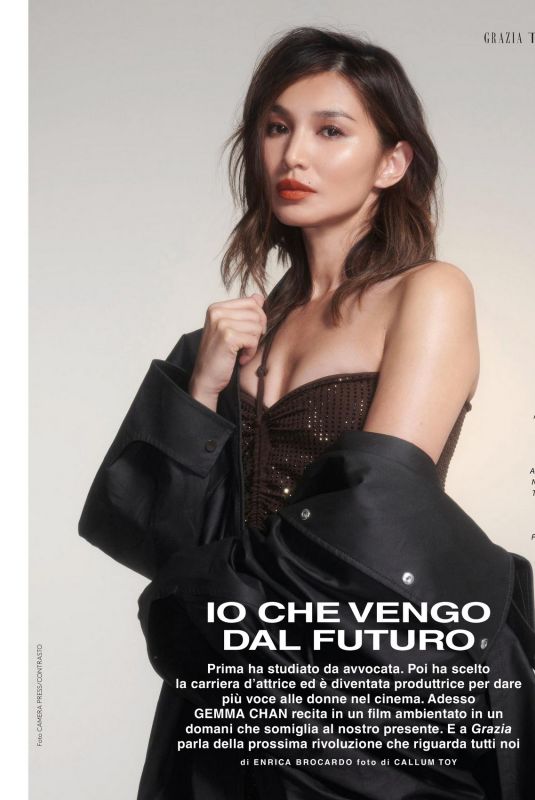 GEMMA CHAN in Grazia Italy, September 2023