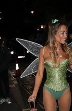 GEORGIA HARRISON Arrives at Her Halloween Party in London 10/25/2023