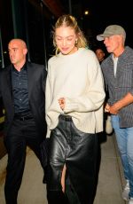 GIGI HADID Arrives at Her Guest in Residence Store Opening in New York 10/19/2023