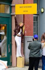 GIGI HADID at a Photoshoot for Guest in Residence in New York 10/18/2023