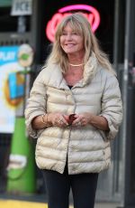 GOLDIE HAWN at a Gas Station in Los Angeles 10/26/2023