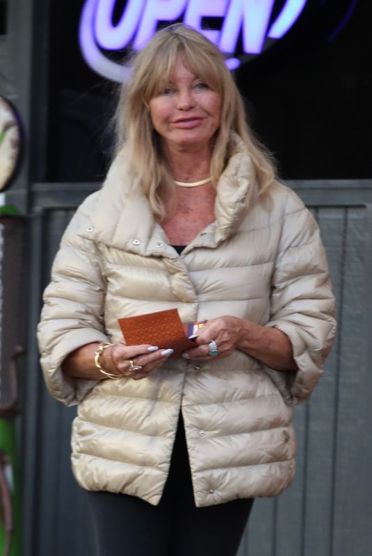 GOLDIE HAWN at a Gas Station in Los Angeles 10/26/2023