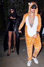 HAILEY and Justin BIEBER at Peppermint Halloween Party in West Hollywood 10/29/2023