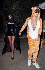 HAILEY and Justin BIEBER at Peppermint Halloween Party in West Hollywood 10/29/2023