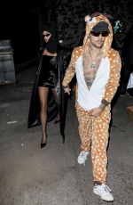 HAILEY and Justin BIEBER at Peppermint Halloween Party in West Hollywood 10/29/2023