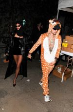 HAILEY and Justin BIEBER at Peppermint Halloween Party in West Hollywood 10/29/2023