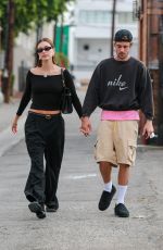 HAILEY and Justin BIEBER Out and About in West Hollywood 10/10/2023