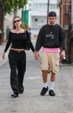 HAILEY and Justin BIEBER Out and About in West Hollywood 10/10/2023