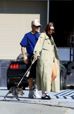 HAILEY and Justin BIEBER Out with Their Dogs in West Hollywood 10/29/2023