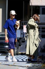 HAILEY and Justin BIEBER Out with Their Dogs in West Hollywood 10/29/2023