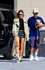 HAILEY and Justin BIEBER Out with Their Dogs in West Hollywood 10/29/2023