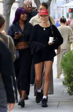 HAILEY BIEBER and JUSTINE SKYE Leaves Croft Alley in Beverly Hills 10/25/2023