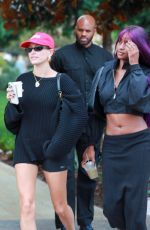 HAILEY BIEBER and JUSTINE SKYE Leaves Croft Alley in Beverly Hills 10/25/2023