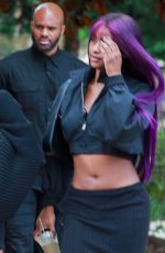HAILEY BIEBER and JUSTINE SKYE Leaves Croft Alley in Beverly Hills 10/25/2023