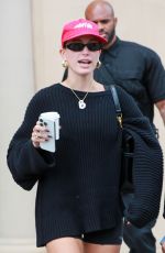 HAILEY BIEBER and JUSTINE SKYE Leaves Croft Alley in Beverly Hills 10/25/2023