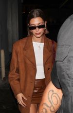 HAILEY BIEBER Arrives at Kim Kardashian