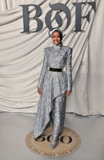 HALIMA ADEN at #bof500 Gala at Shangri-la Hotel in Paris 09/30/2023