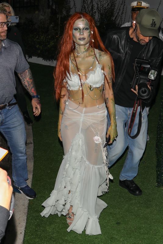 HALSEY Arrives at Vas Morgan and Michael Braun Halloween Party 10/28/2023