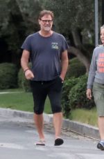 HELEN HUNT and Jeffrey Nordling Out with Her Dog in Los Angeles 10/22/2023