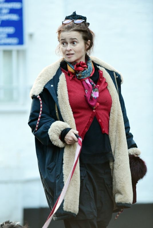 HELENA BONHAM CARTER Out with Friends in Primrose Hill 10/29/2023