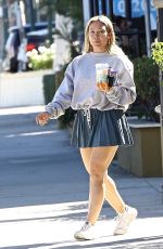 HIALRY DUFF and Matthew Coma Leaves Western Bagel in Studio City 10/15/2023