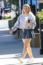 HIALRY DUFF and Matthew Coma Leaves Western Bagel in Studio City 10/15/2023